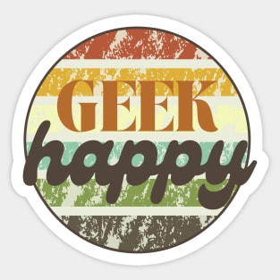 Geek Happy Sticker